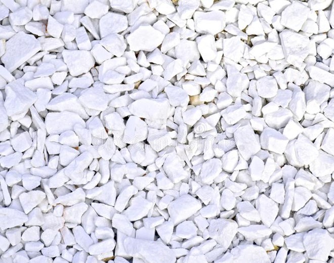 white crushed stones